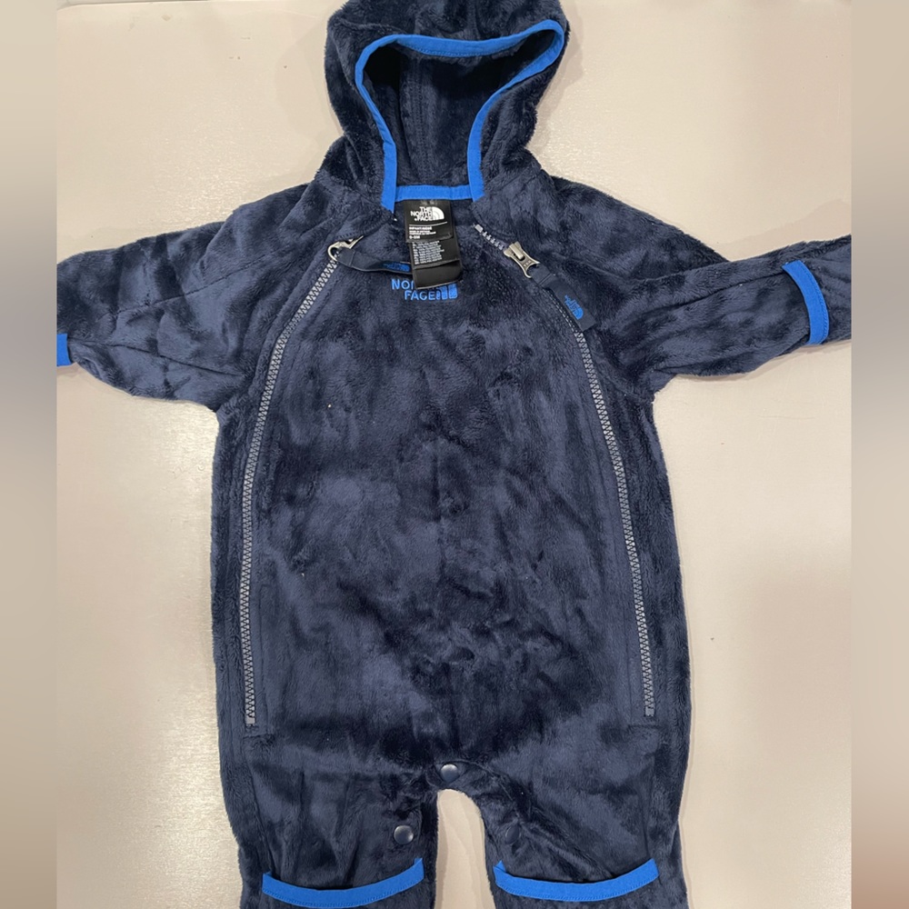 North Face one piece Coat. Navy Blue.